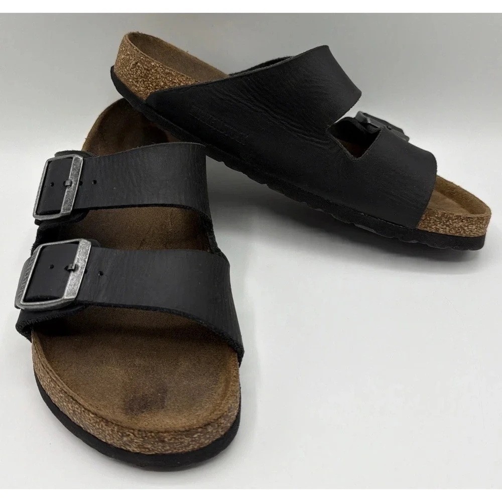 Birkenstock Arizona Sandal Black Birko-Flor EU 40 Women's Sz. 9 / Men's Sz. 7